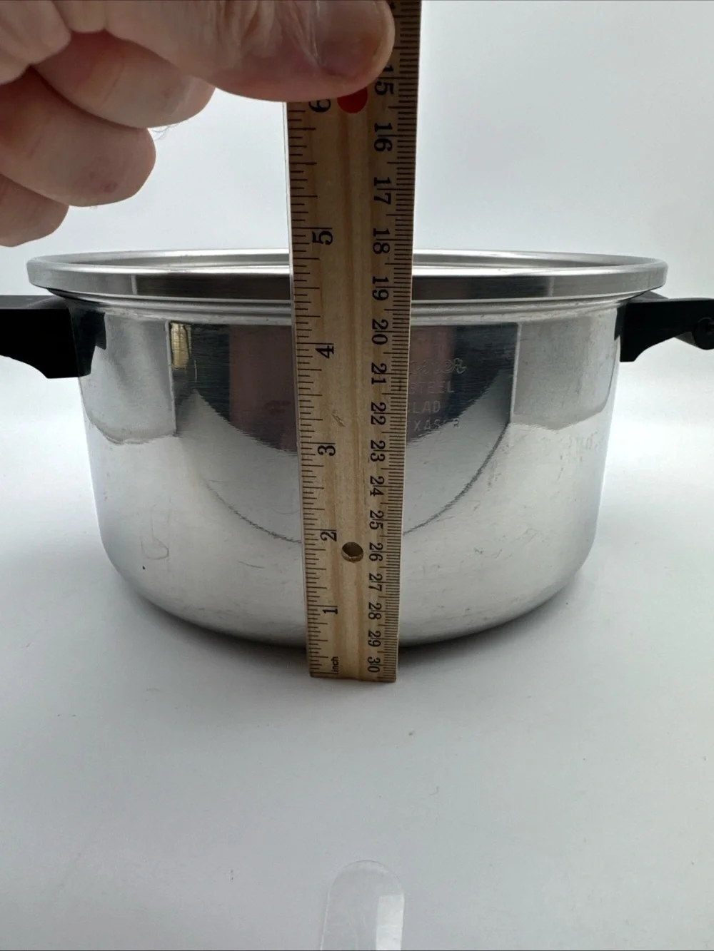Saladmaster 18-8 Tri-Clad Stainless Steel Mini Stockpot 4 Qt Vapo-Lid USA